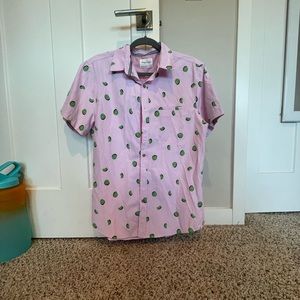 Sovereign Code pink short sleeve button up